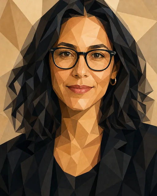 Abstract Geometric example portrait